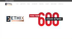Desktop Screenshot of ethixclothing.com